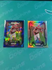 2024 Prizm Draft Picks Red Ice 58/99 And Silver Prizm ADRIAN PETERSON! OKLAHOMA
