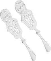 CATIEBYE Spoon Sugar Dripper 2pcs Stainless Steel Strainer Spoon Bar Accessory for Home