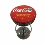 COCA COLA COKE (NEW) BAR STOOL ERGONOMIC ADJUSTABLE COMFORTABLE GREAT FOR CAVE