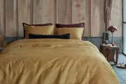 Blurred Lines Cotton Sateen Quilt Cover Set (Yellow) - King
