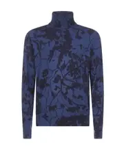 Etro Turtleneck Sweater XL Blue