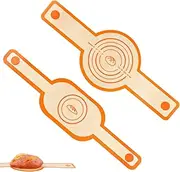 2pcs Silicone Baking Mat for Dutch Oven, Round & Oval Bread Sling with Long Handles Reusable Non-Stick Sourdough Baking Liner Bread Making Supplies (Orange)