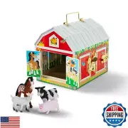 Melissa and Doug Latches Barn Toy Sensory Activity, Doors And Locks Toy, Farm