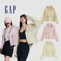 在飛比找momo購物網優惠-【GAP】女裝 Logo防曬印花連帽外套-多色可選(8745