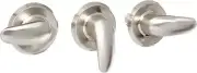 Elements of Design EB6238LL Legacy Three Handle Tub & Shower Satin Nickel