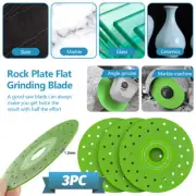 3PCS Rock Plate Flat Grinding Blade Tile Chamfering Cutting and Sanding Blade