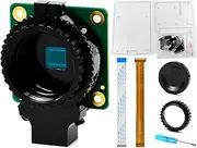 Raspberry Pi HQ Camera Module with Case for Raspberry Pi 4B/3B+/3B/2B/A+/Zero/W/Zero WH,12.3MP IMX477 Sensor Support C- and CS-Mount Lenses, Alternative for Raspberry Pi Camera Module V2 (8 Items)
