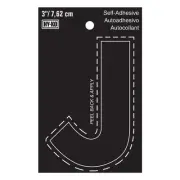 Hy-Ko™ 3" Black Vinyl Letter J (10 pcs.)