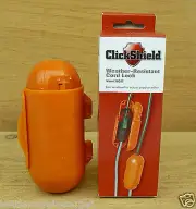 ClickShield Orange Weather-Resistant Cord Lock Protect Outdoor Electrical Cords