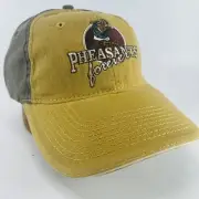 NEW Pheasants Forever Yellow Mustard Rooster Logo Hat PF Strapback Hunting Cap