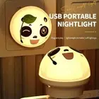 USB Plug Cute Panda Night Light Night Light LED Light New Mini USB Light Desk