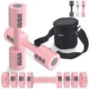 Adjustable Dumbbell Set with a bag- Durable Non-Slip Handles for Secure grip.