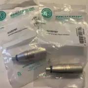 Neutrik Adapter Two Pkgs Of NA2MPMF 3 Pin XLR Male 2pole to Phono F Adaptor