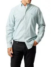 [Rodd & Gunn] Gunn Oxford Stripe 4 Long Sleeve Sports Fit Shirt in Lawn