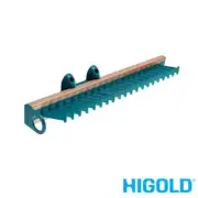 HIGOLD Slide Out Tie Rack Storage - Side Mount / Holds 14 Ties - B Series Teal