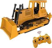 Mostop RC Bulldozer 2.4G RC Loader Tractor Crawler Bulldozer Remote Control Construction Vehicle for Kids