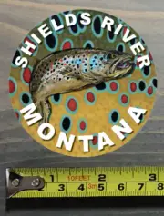 Shields River Sticker Montana Fly Fishing Decal Trout Abel Ross Reels Hatch