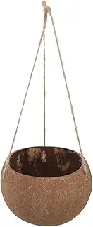 TINEASUR Coconut Shell Hanging Flower Pot Decorative Planter for Home Balcony Garden Durable Hanging Basket for Plants Succulents Flowers