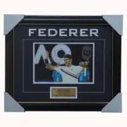 Roger Federer Signed Photo Framed Gram Slam Champion