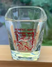 ROBERT BURNS - 2 oz. Square Shot Glass - 2012 Nevada