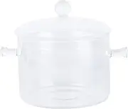 iplusmile Health Stew Pot Glass Cooking Pot Instant Noodle Bowl Heating Noodles Bowls