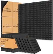 32 Pack Acoustic Foam Panels,12X12X2 Inches Sound Proof Foam Panels for Walls, F