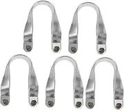 Angoily Aluminum Frame Clamp U Shape 5 Pack Hose Clamp for Greenhouse and Home