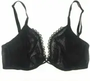 Victoria’s Secret Very Sexy Unlined Plunge Bra Sheer Black Lace 36DD, 38D, 38DD