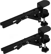 ABOOFAN 2Pcs Adjustable Clamp Desk Extender Tray for Ergonomic Arm Rest No Drilling Required Versatile Desktop Extension for Enhanced Comfort and Support for Use