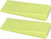 2 Pcs 8 Inch Green Plastic Chainsaw Wedges, Easy to Use Felling Cutting Wedges, Log Splitter Wedges for Tree Cutting, Prevents Pinching and Increases Friction, Sturdy and