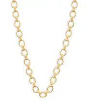 Capucine De Wulf Cleopatra Small Hammered Link Necklace, 16
