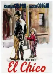 The Kid Poster Charlie Chaplin Jackie Coogan Old Movie Photo