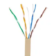 BASELINE - 1000ft 24/4 CAT5E UTP cULus CMR Solid Cable - Pull-Box - Beige