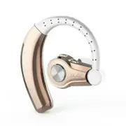 Wireless Stereo Handsfree Business Sports Bluetooth Earphones Headset for Drive Noise Cancelling - Gold