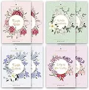 4 Scents Large Scented Sachets - 8 Pack, Long-Lasting Home Fragrance Sachet Bags, Extra Large Fresh-Scented Packets, Scented Sachets for Drawer and Closet (Rose Gardenia Linen Lily)