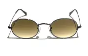 Ray-Ban Oval RB3547N 004/51 Light Brown Gradient Lens with Gunmetal Frame 51mm