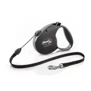 Flexi Retractable Cord Dog Lead Black 5m