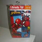 Spider-Man Boys 4-8 Brief Underwear, 5 Pack
