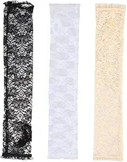 Elbow Sleeves Arm Sleeves Lace Arm Covers Elbow Protectors Elbow Protection Pads Black