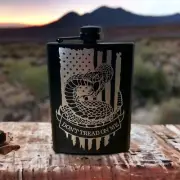 Don't Tread on me 8 oz Flask