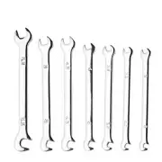 7 Pcs Mini Double Open End Wrench Metric 3mm-5.5mm Small Spanner Set MNBS-07