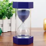 5/10/15/20/30 Min Sandglass Hourglass Sand Clock Timer Dark Blue 5minutes