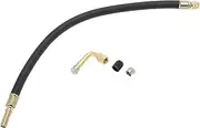 X AUTOHAUX 1 Set 90 Degree Copper Tire Valve Extension with Flexible Plastic 350mm Tire Valve Stem Extension for Car Motorcycle RV Truck Bike