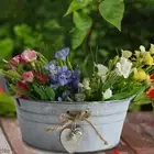 Iron flower buckets Planter Pail Succulent Plants Container French Bucket