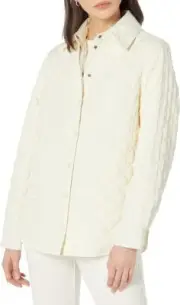 Quilted Jacket Ivory Women's Relaxed-Fit size 16 18 XL RRP£53
