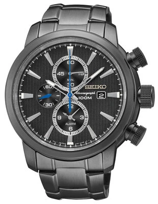 Seiko SNAF49 SNAF49P1 Mens Chronograph Alarm Watch WR100m RRP $595.00