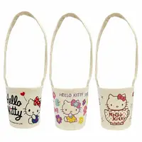 在飛比找Yahoo奇摩購物中心優惠-Hello Kitty 帆布飲料提袋(1入) 款式可選【小三