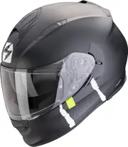 Scorpion Exo-491 Code Helmet, black-silver, Size S for Men Black Silver