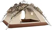 Automatic Instant Pop-Up Tents 3-4 Person, Outdoor Dome Tent Portable Windproof and Rainproof for Travel Camping Hiking