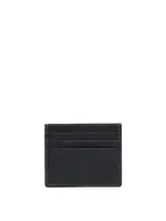 [Brunello Cucinelli] Brunello Cucinelli-Calfskin Leather Card Holder Wallets & Card Holders Nero-Uomo OS